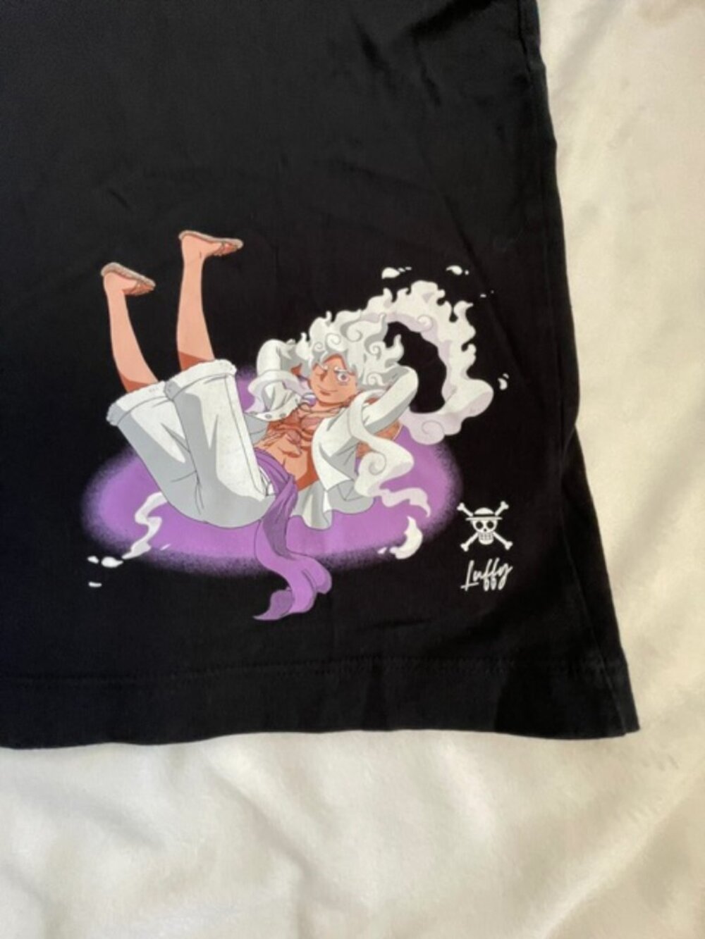 Primark Men’s One Piece Luffy Gear 5 Graphic T-Shirt, Black, Size M - Picture 3 of 11